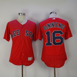 Men 2017 MLB Boston Red Sox 16 Benintendi Red Elite Jerseys
